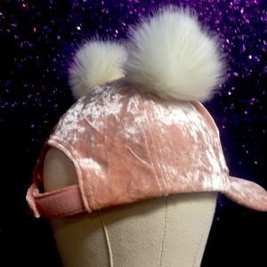 Justice for girls hat puff ball